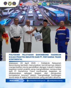 Read more about the article Politeknik Pelayaran Barombong hadirkan Kuliah Praktisi Industri dari PT. Pertamina Trans Kontinental